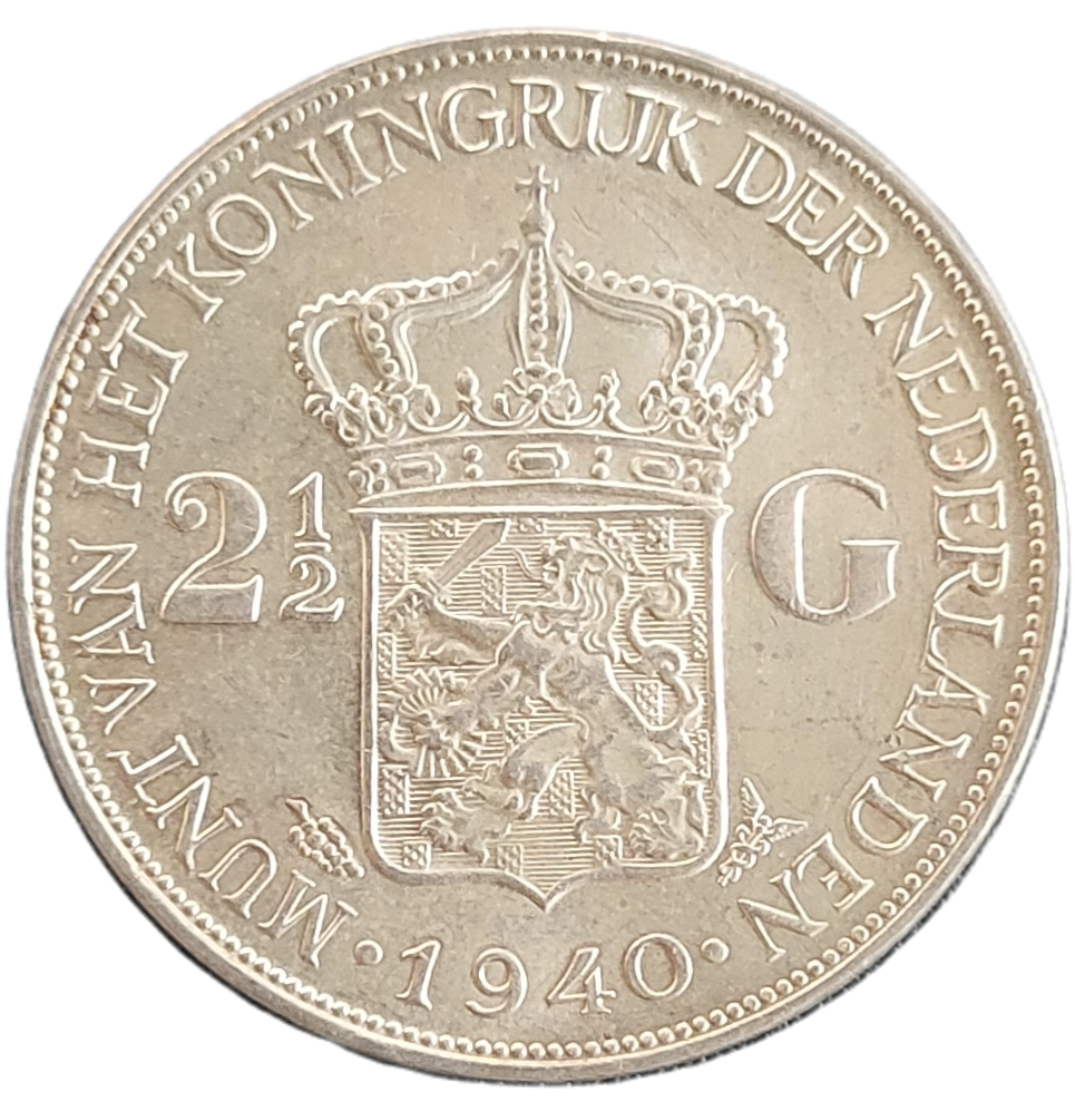 1940.1 Zilveren Rijksdaalder 1940 Wilhelmina