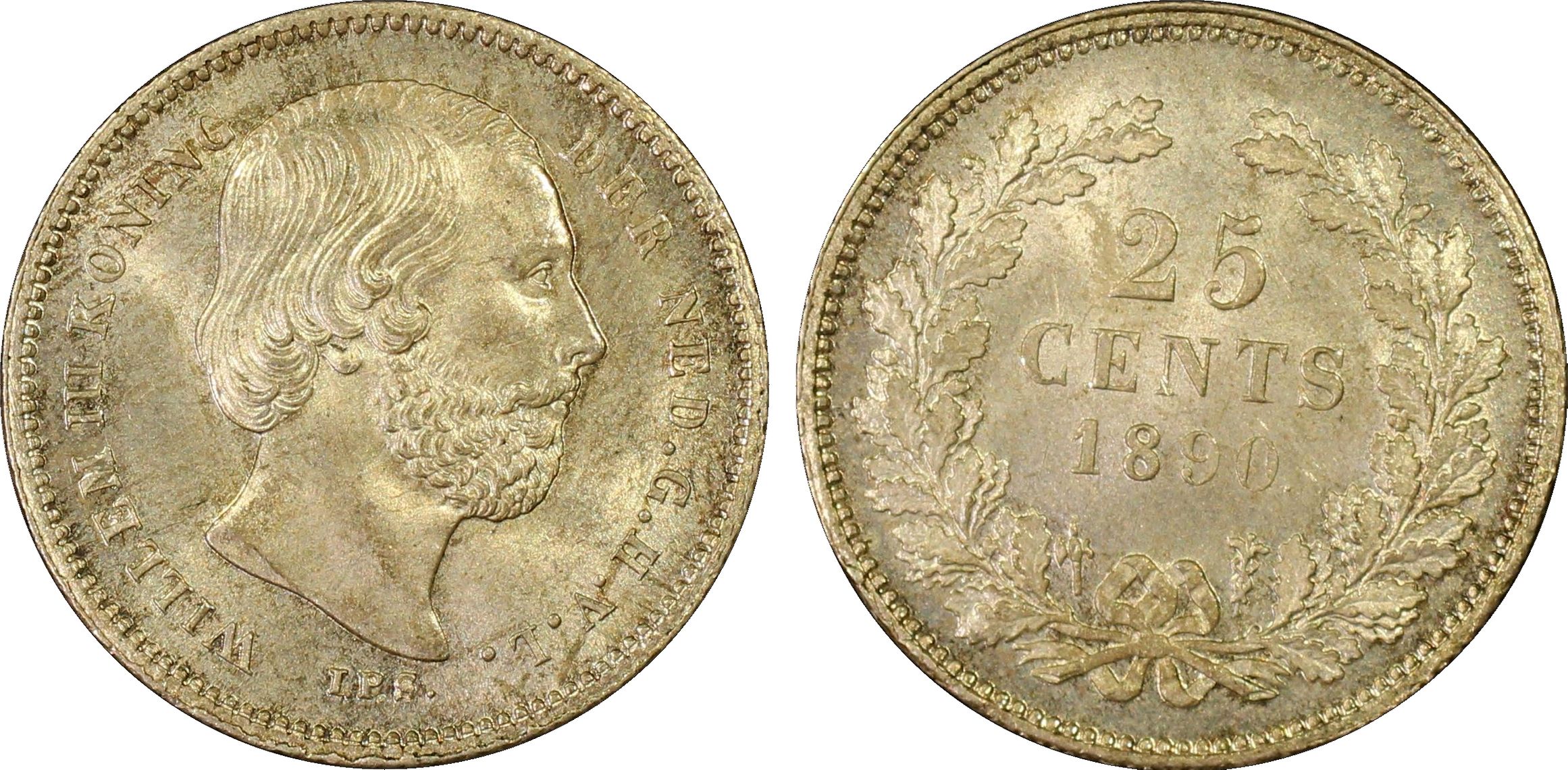 25 cent 1890 MS65 PCGS 25 cent1890 MS65 PCGS