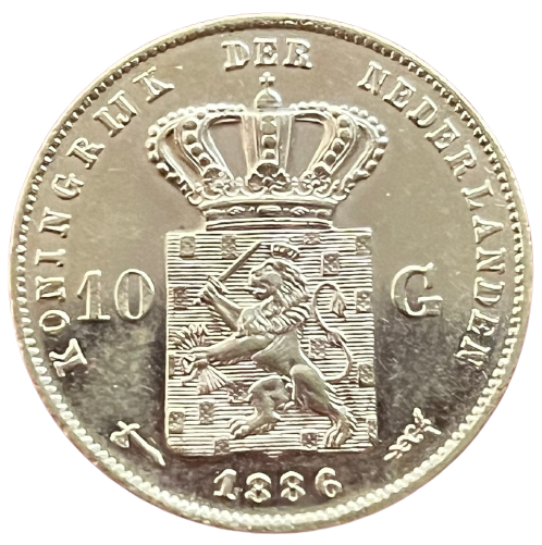 gouden tien gulden 1886