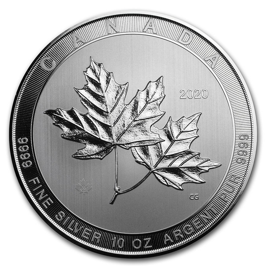 10 oz Magnificent Maple Leaf 2020 voorkant