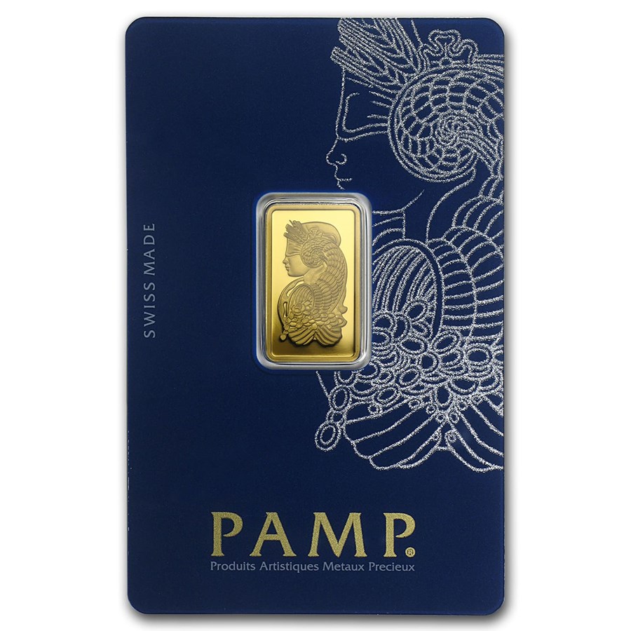 5 Gram goudbaar - Pamp Suisse - Lady Fortuna-front Pamp Suisse - Lady Fortuna