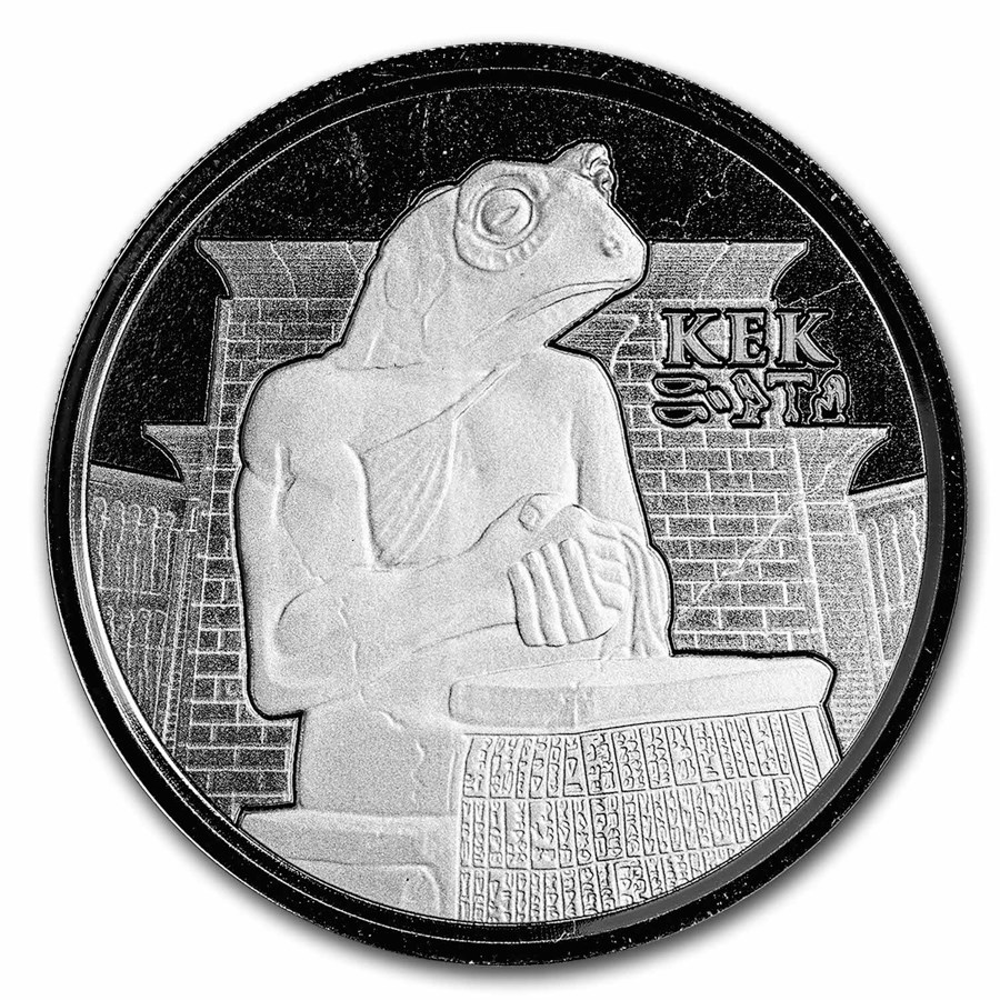 Chad 1 oz 2022 Egyptian God Kek voorkant Egyptian God Kek 2022