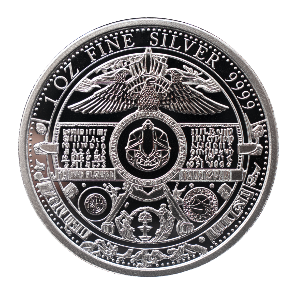 Chad AI Silver Coin 1 oz 2023-back