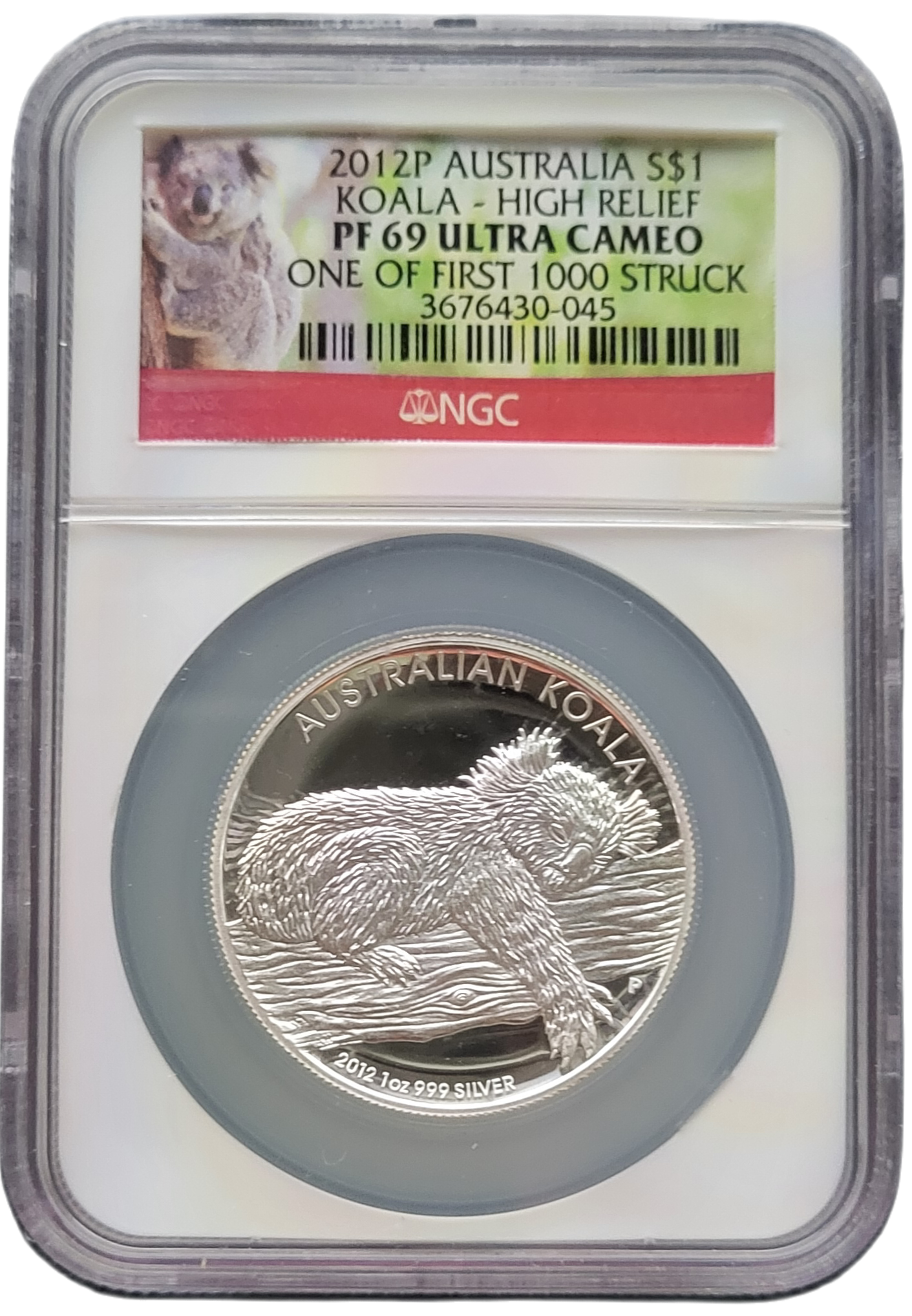 Koala 1 oz 2012 - one of first 1000-front