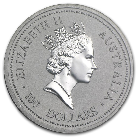 Platina Koala 0.5 oz 1998 -back Platina Koala 1/2 oz 1998