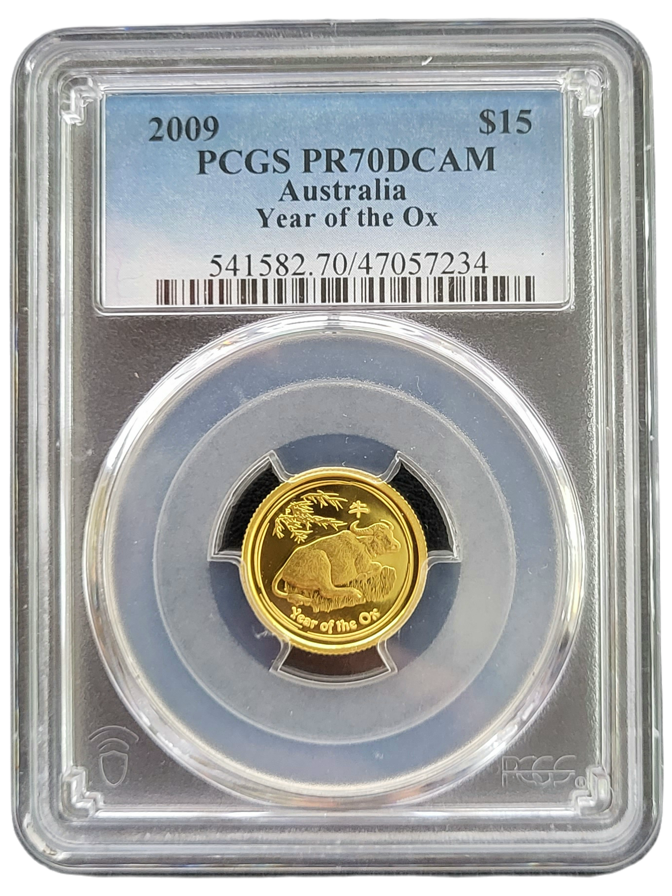 1.10 oz 2009 Year of the Ox-front 1/10 oz 2009 Year of the Ox