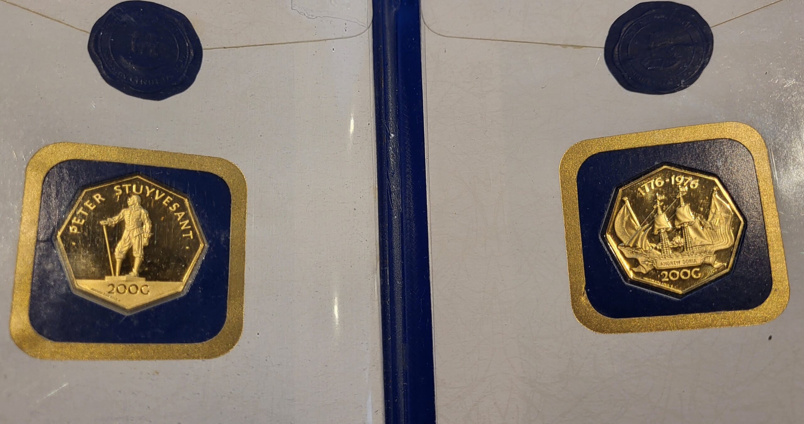 200 Gulden 1976 en 1977-set 200 Gulden 1976 en 1977