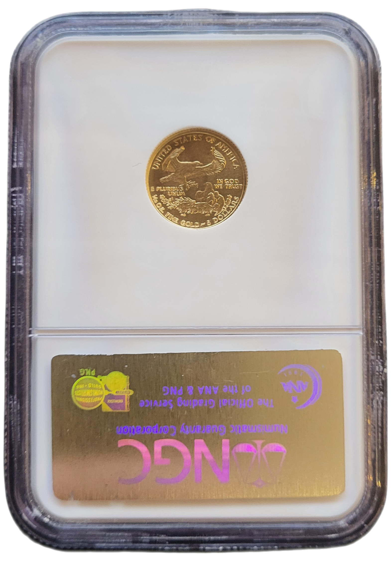 AE 1.10 oz 2005 ngc ms70 -back