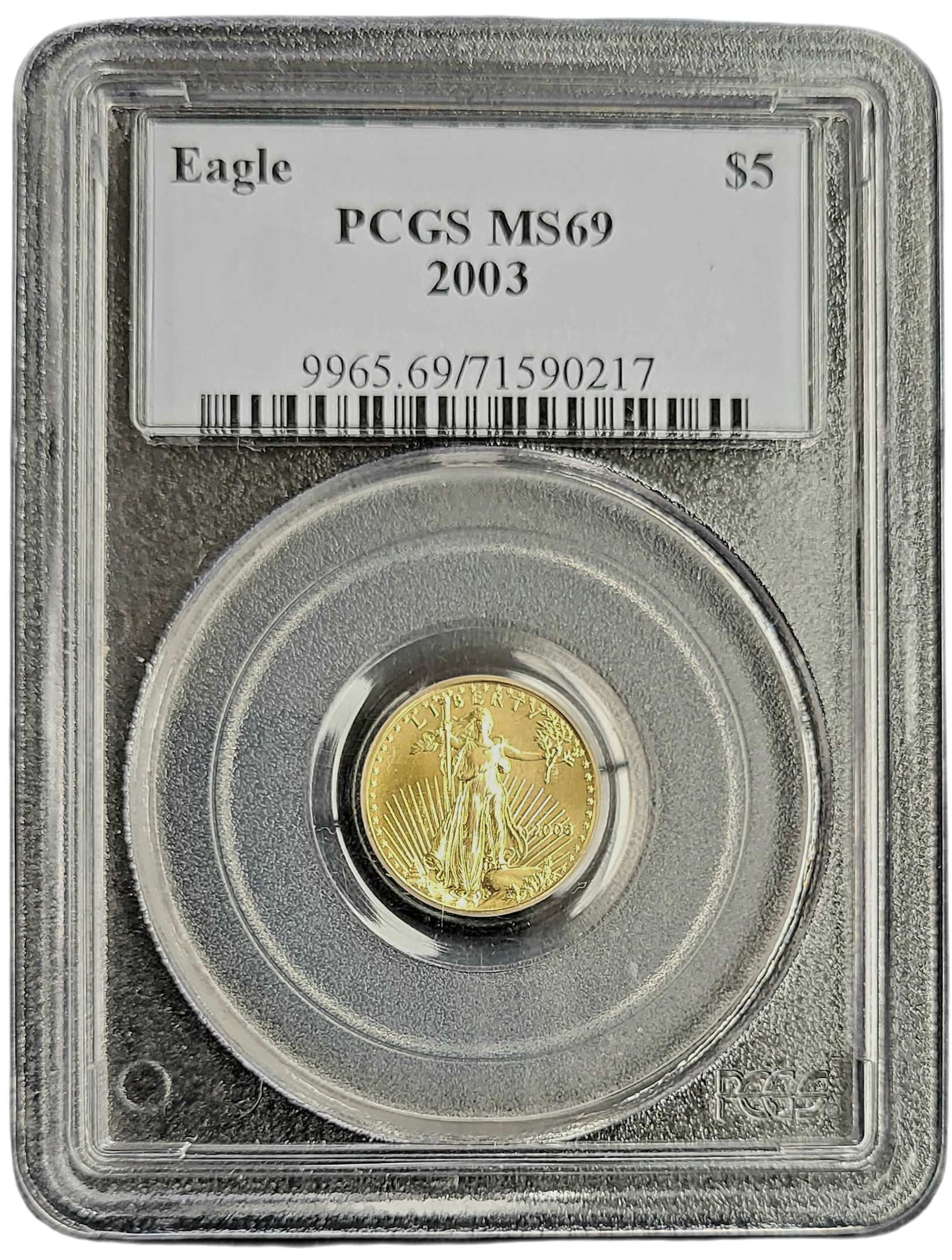 American Eagle 1.10 oz 2003-front American Eagle 1/10 oz 2003