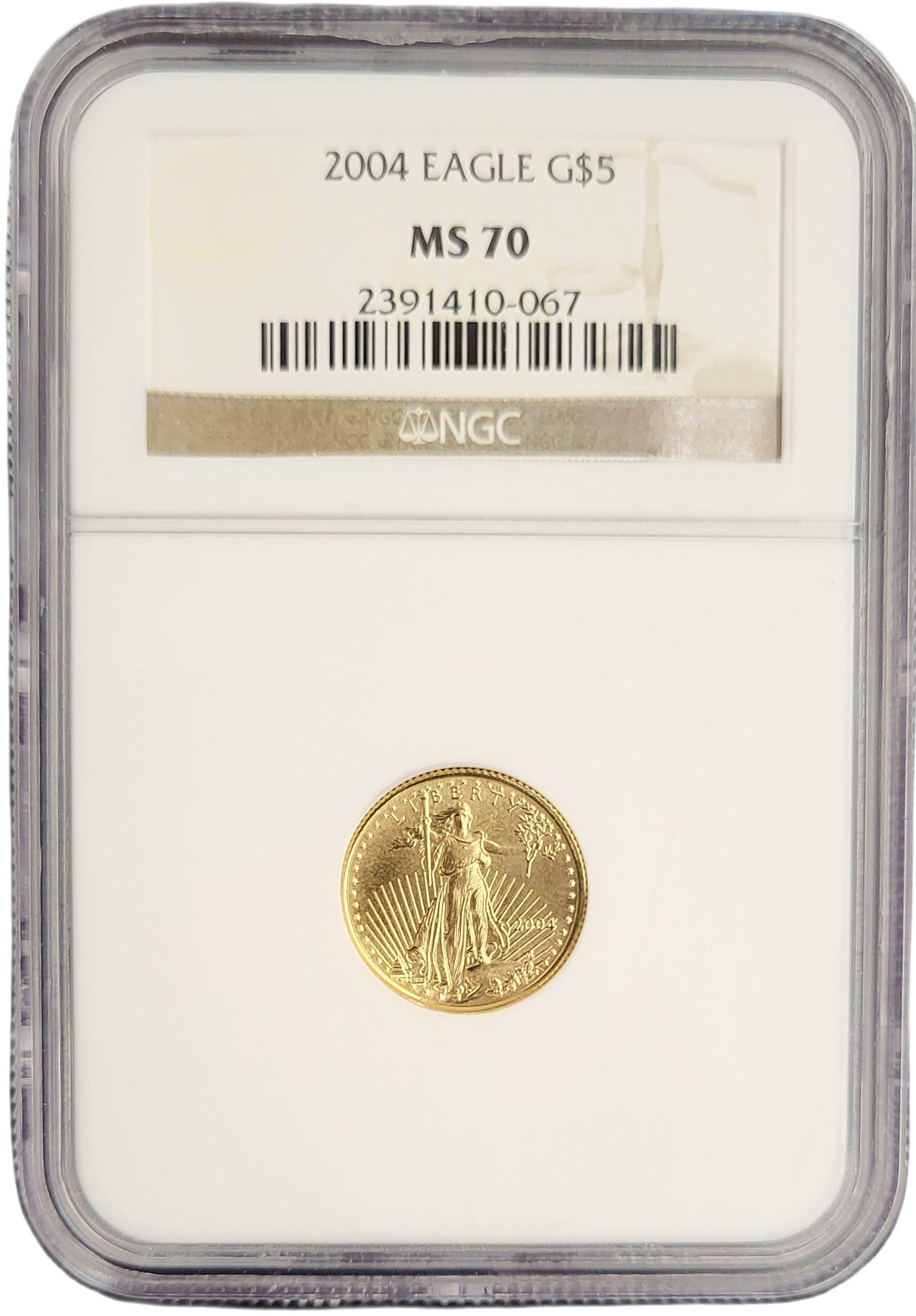 American Eagle 1.10 oz 2004-front American Eagle 1/10 oz 2004