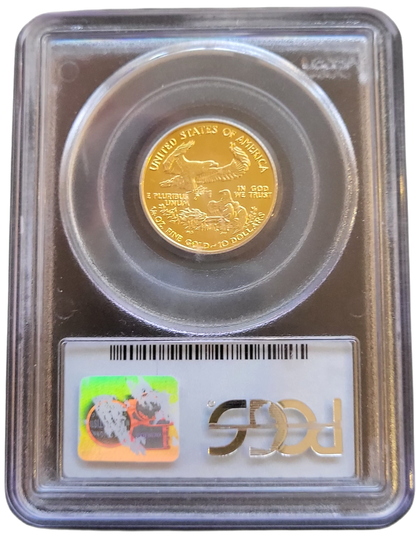 American Eagle 1.4 oz 1999 pcgs ms69-back American Eagle 1/4 oz 1999