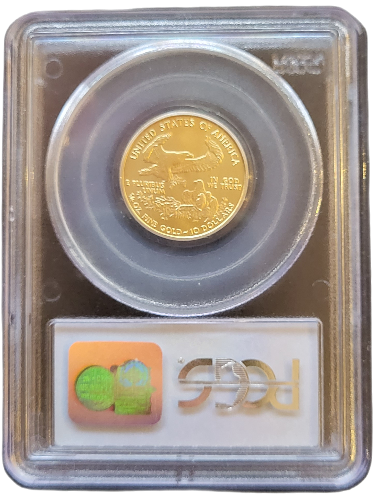 American Eagle 1.4 oz 2004 pcgs ms 64 back American Eagle 1/4 oz 2004