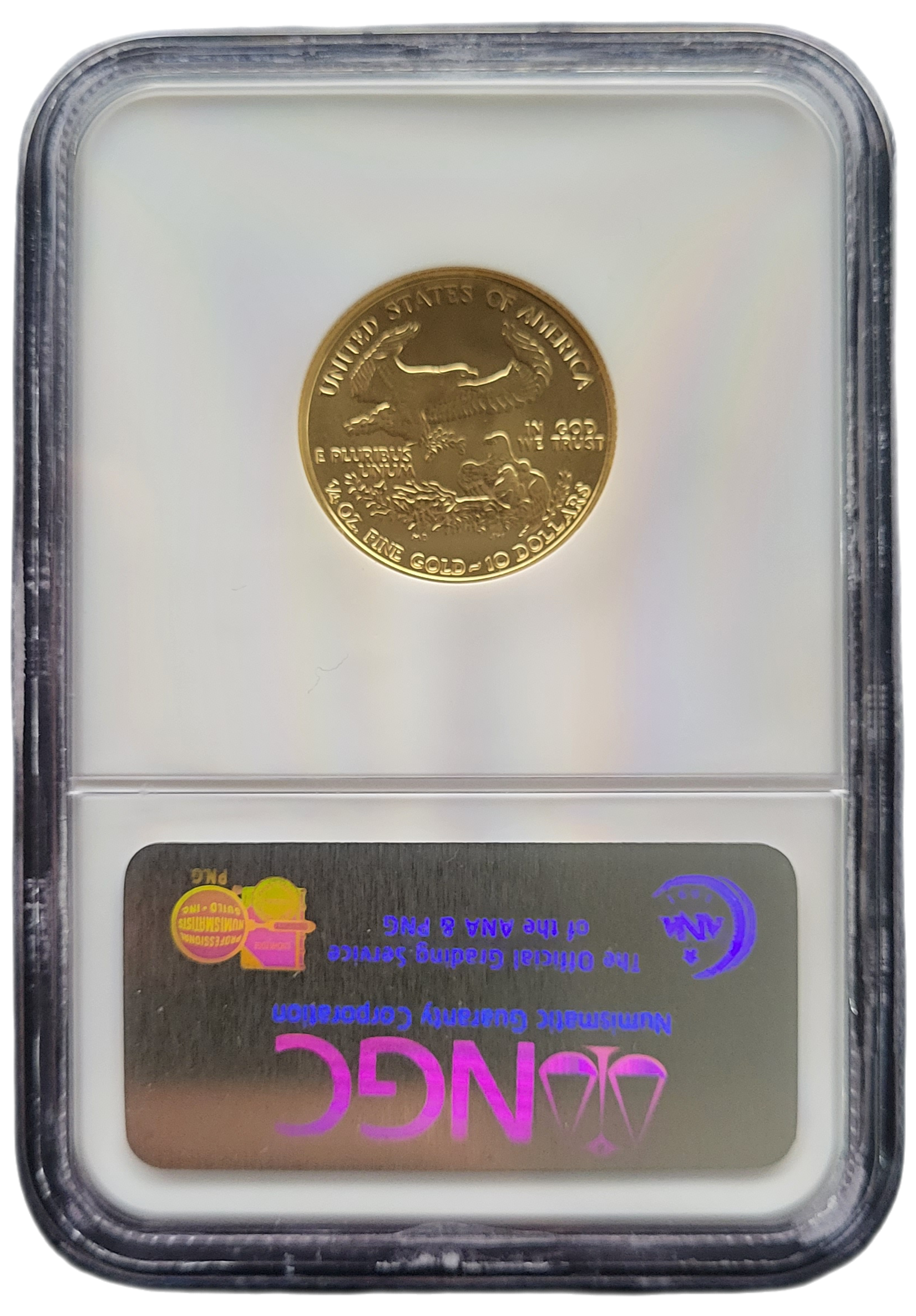 American Eagle 1.4 oz 2006 NGC MS70-back American Eagle 1/4 oz 2006