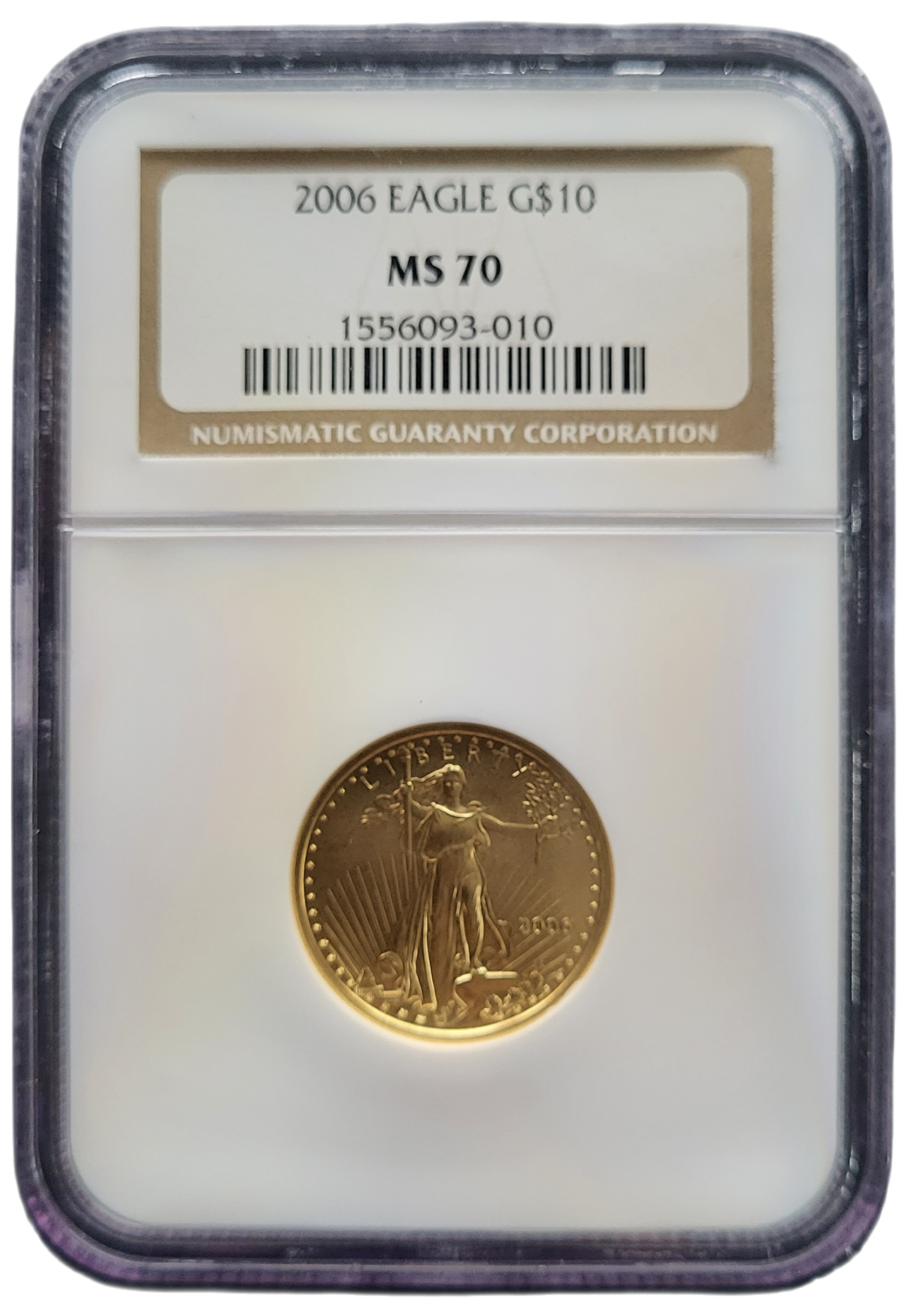 American Eagle 1.4 oz 2006 NGC MS70-front American Eagle 1/4 oz 2006