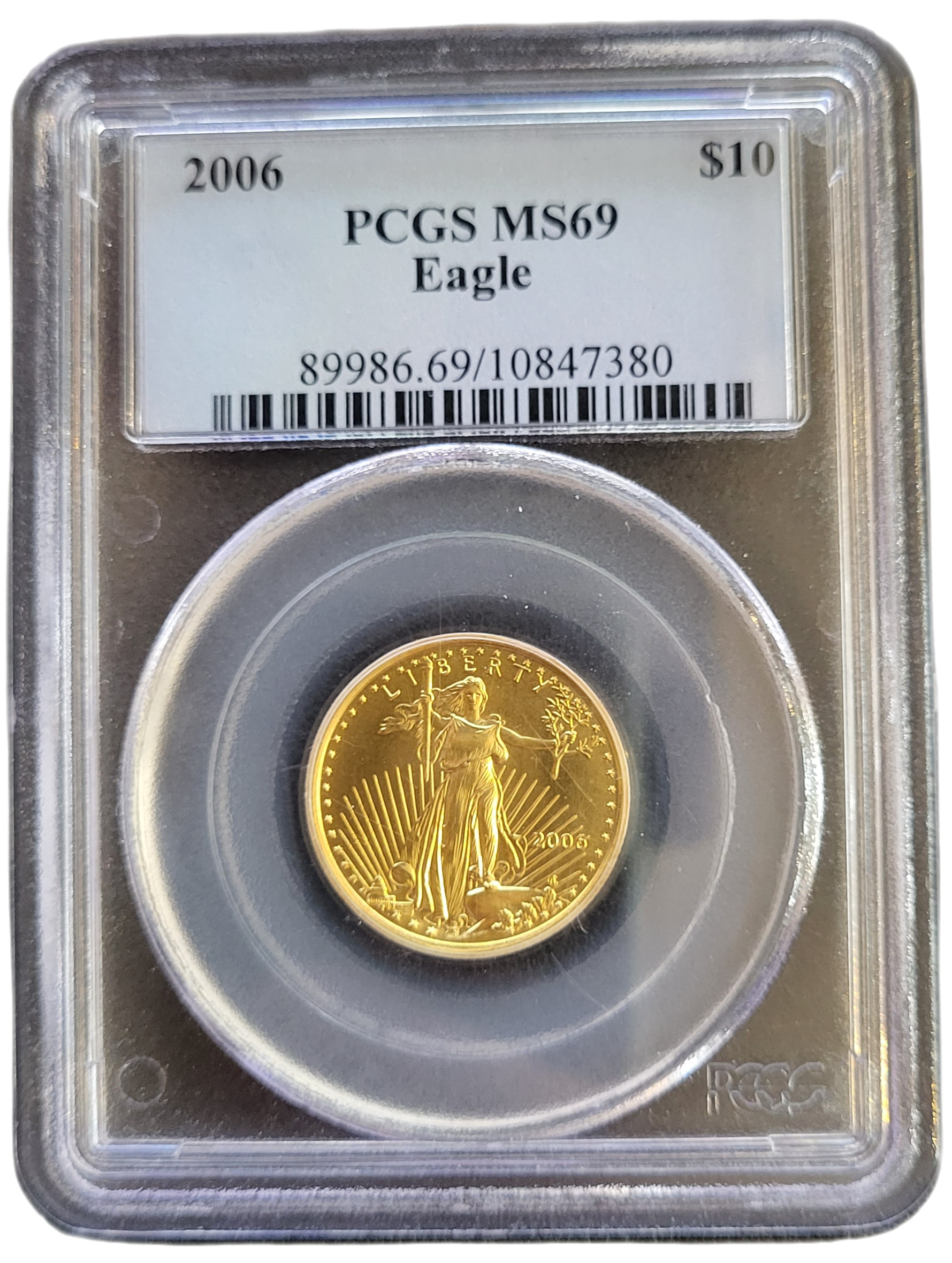 American Eagle 1.4 oz 2006-pcgs ms69-front American Eagle 1/4 oz 2006
