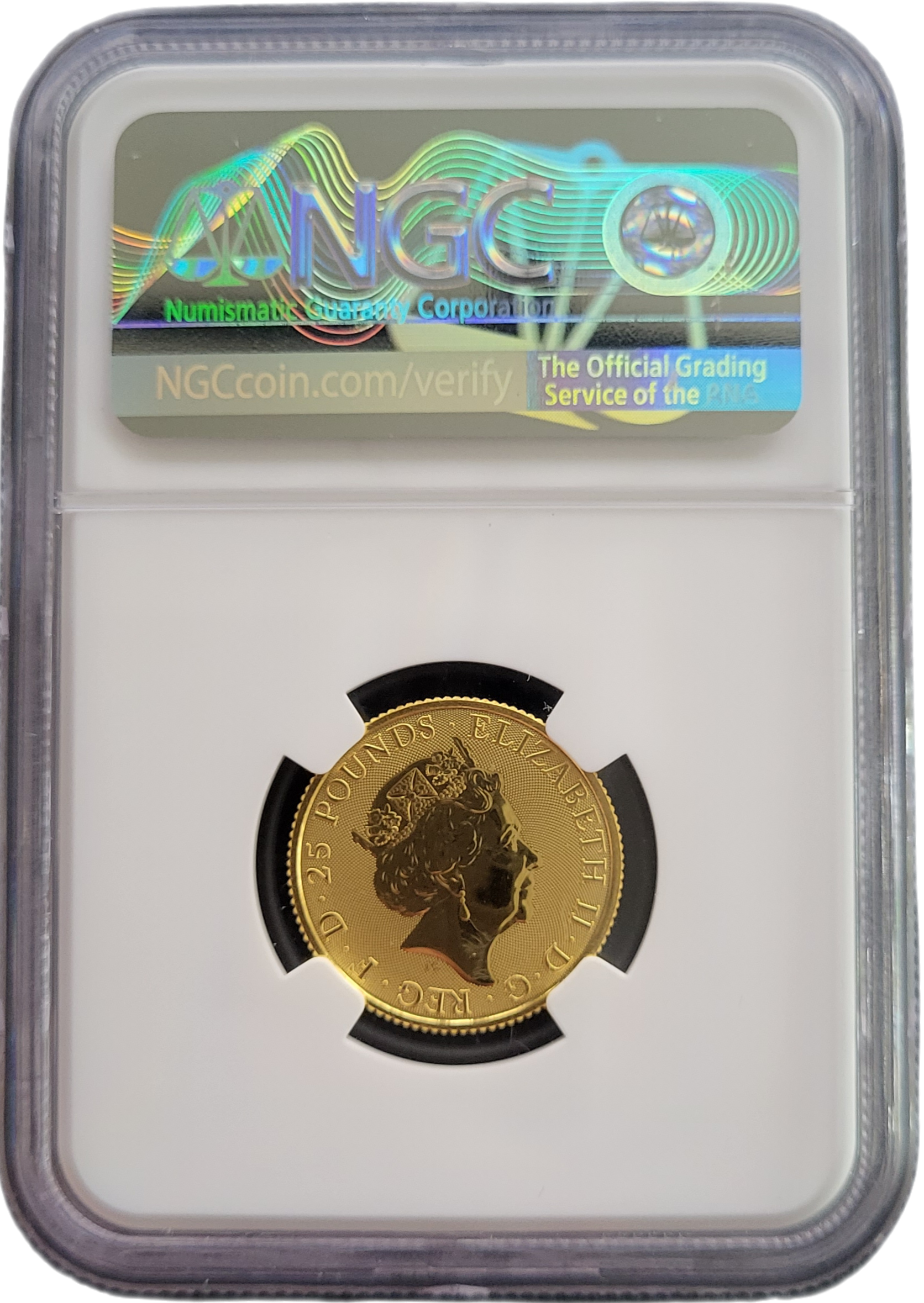 Gouden 1.4 oz 2019 Yale of Beaufort MS69-back