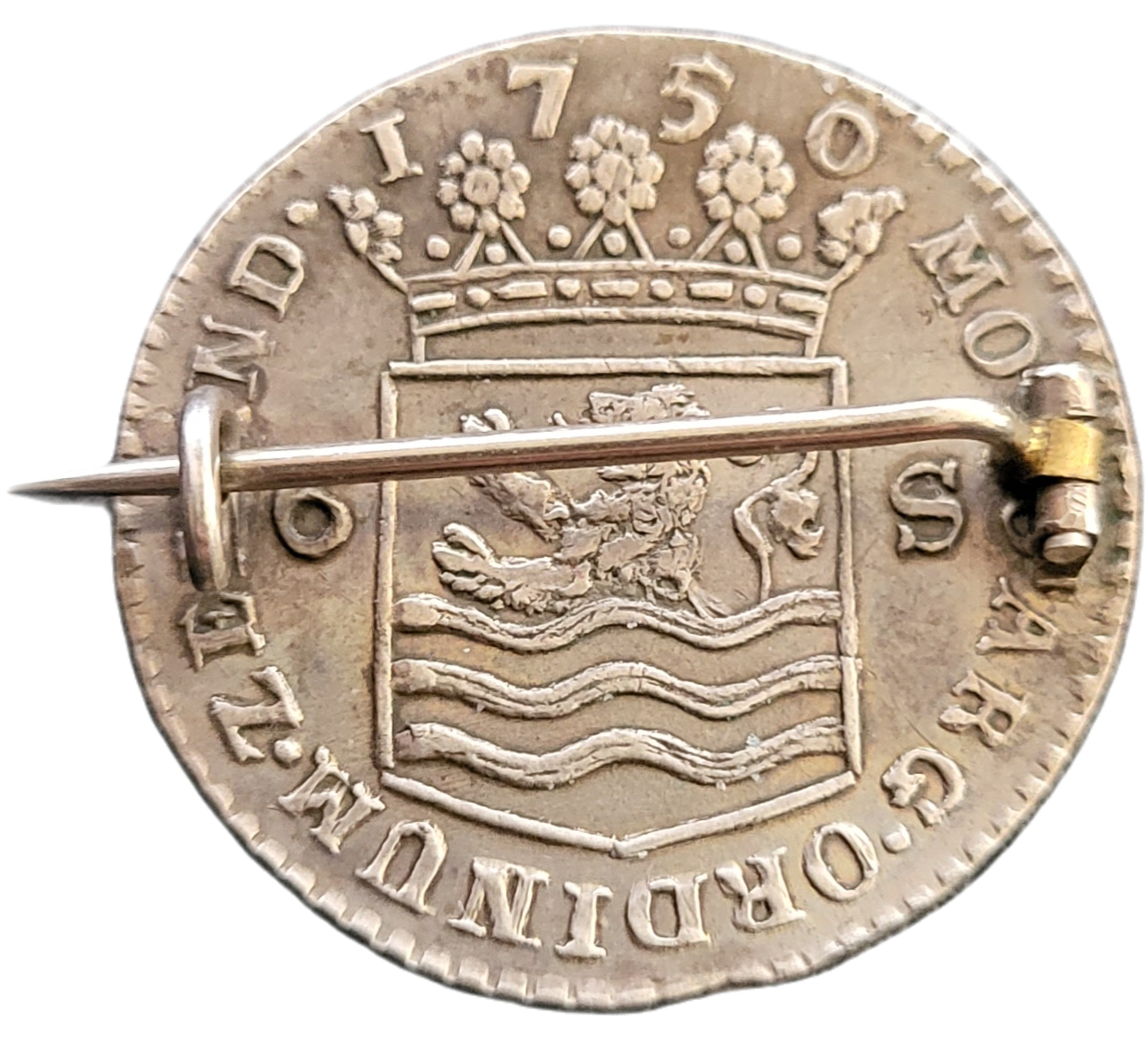 Scheepjesschelling Zeeland 1750 Piedfort -back