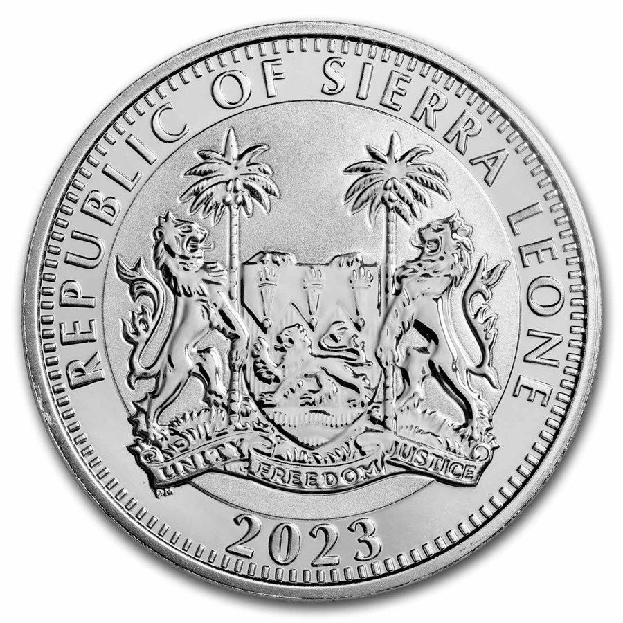 Sierra Leone Buffel 1 oz 2023 -back Sierra Leone Buffel 1 oz 2023
