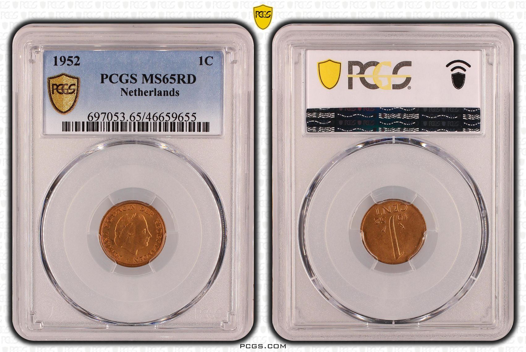 1 cent 1952 MS65 rd 1 cent 1952 MS65 rd