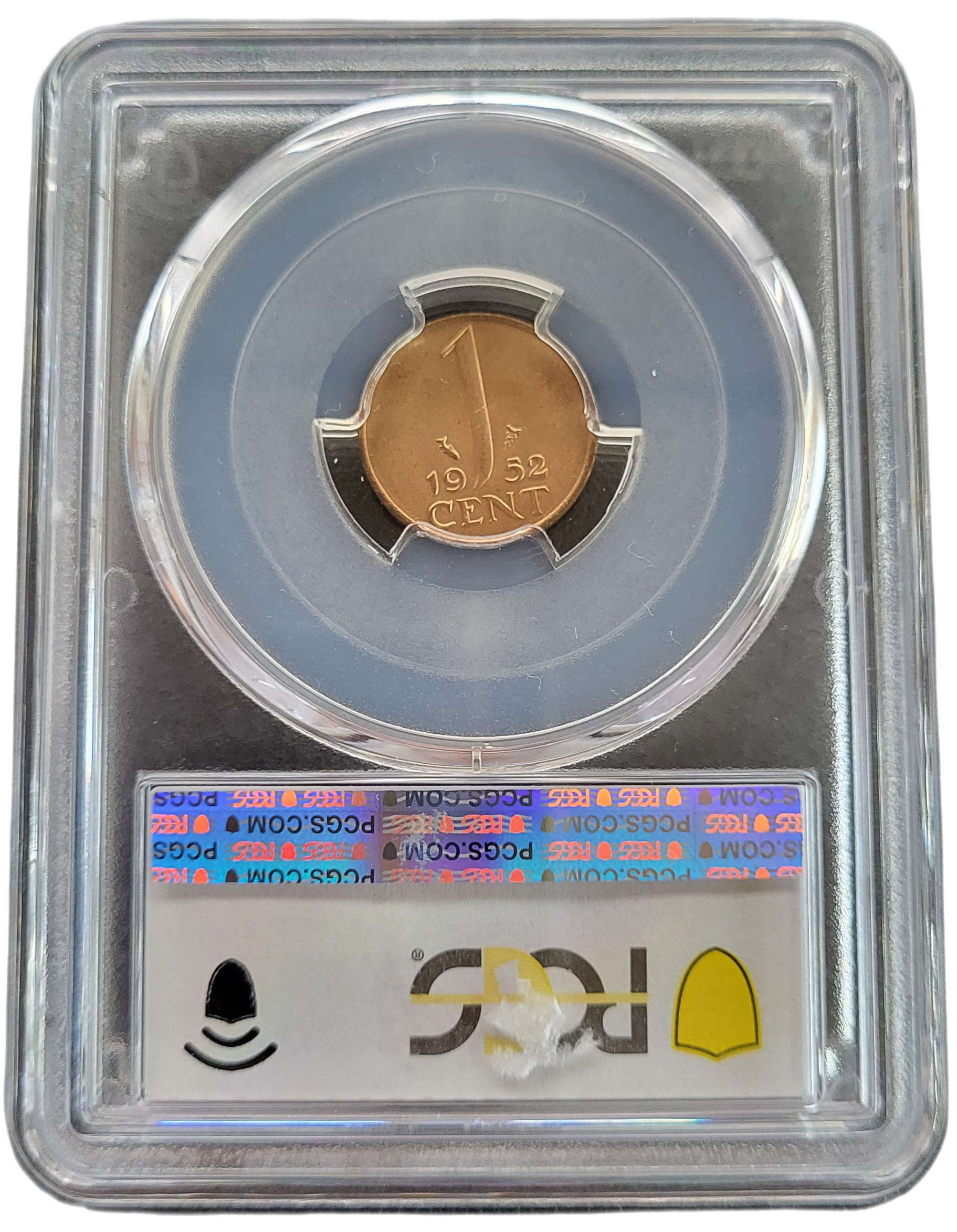 1 cent 1952 MS66-back 1 cent 1952 MS66