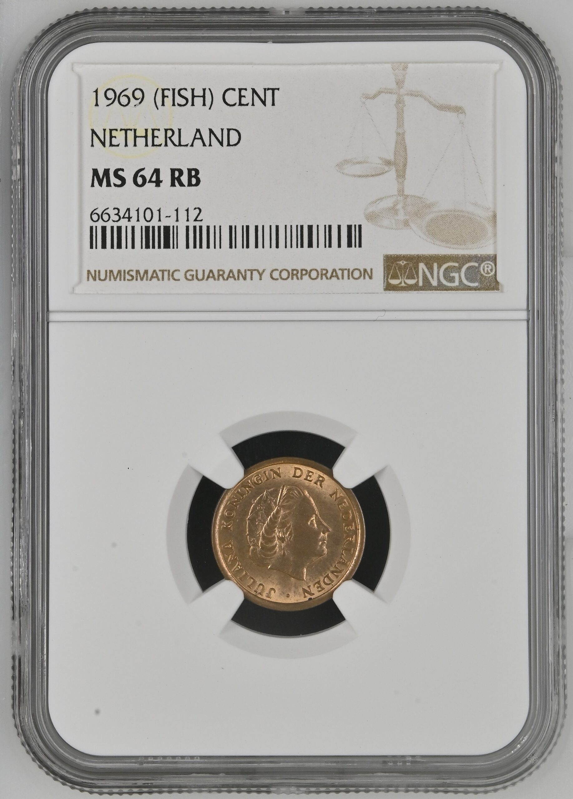 1 cent 1969 vis ms64 rb NGC 1 cent 1969 vis ms64 rb NGC