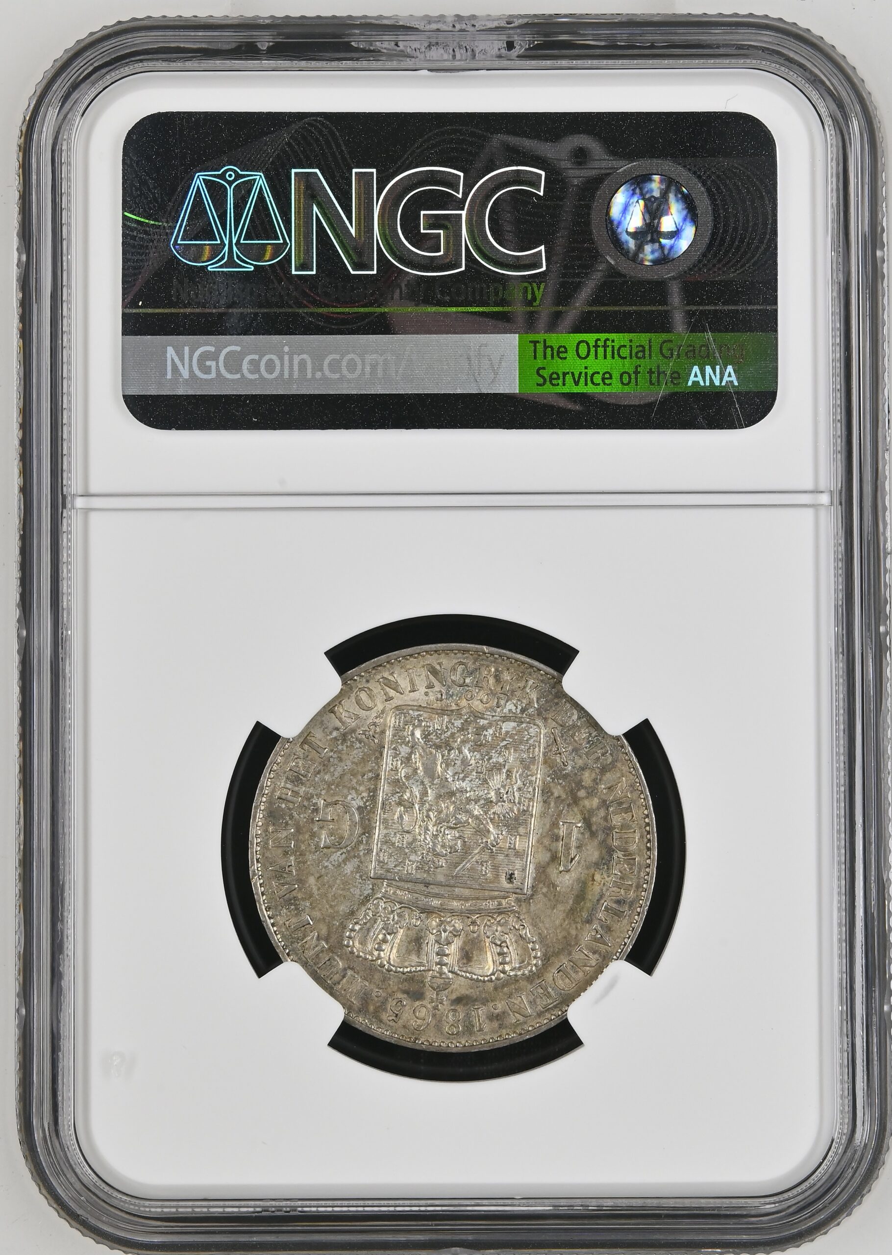 1 gulden 1865 MS64 1 gulden 1865 MS64 NGC