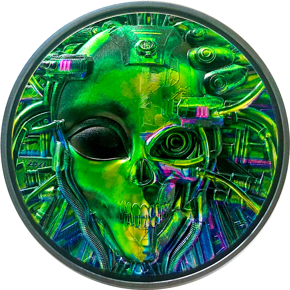 Alien-Cyborg-Revolution-2021 front 101munten Alien - Cyborg revolution - 3 oz 2021