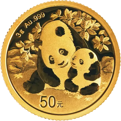 Gouden China Panda 3 gram 2024
