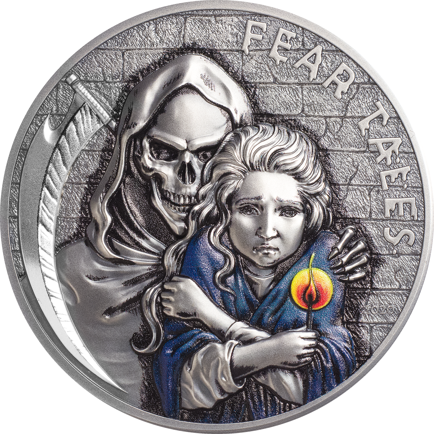 LittleMatchGirl-FearTales2oz2020 front 101munten Little Match Girl 2 oz 2020