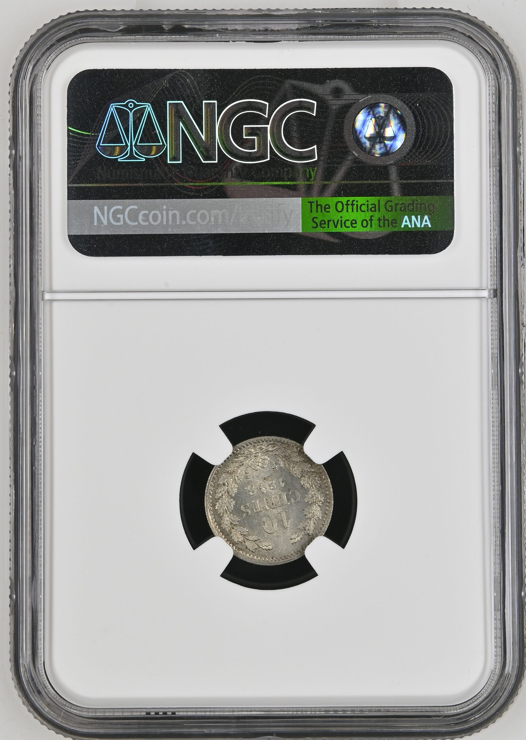 10 cent 1848 NGC MS66 Top Pop 3/0 10 cent 1848 MS66 NGC