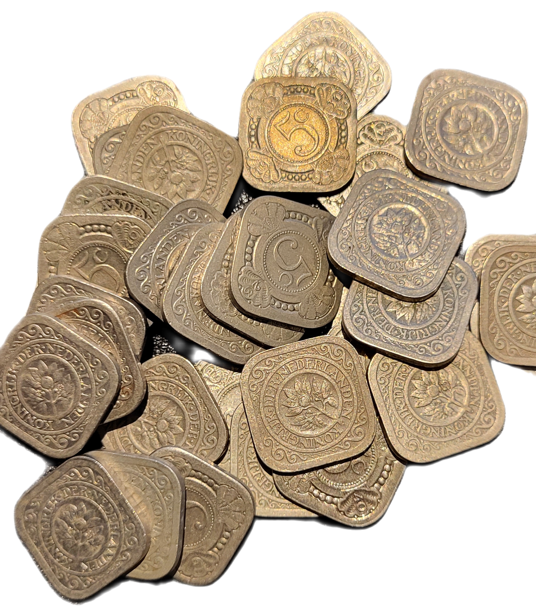 Nostalgische vierkante stuiver vierkante stuiver