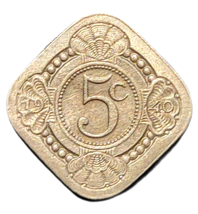 Vierkante stuiver vz Nostalgische vierkante stuiver