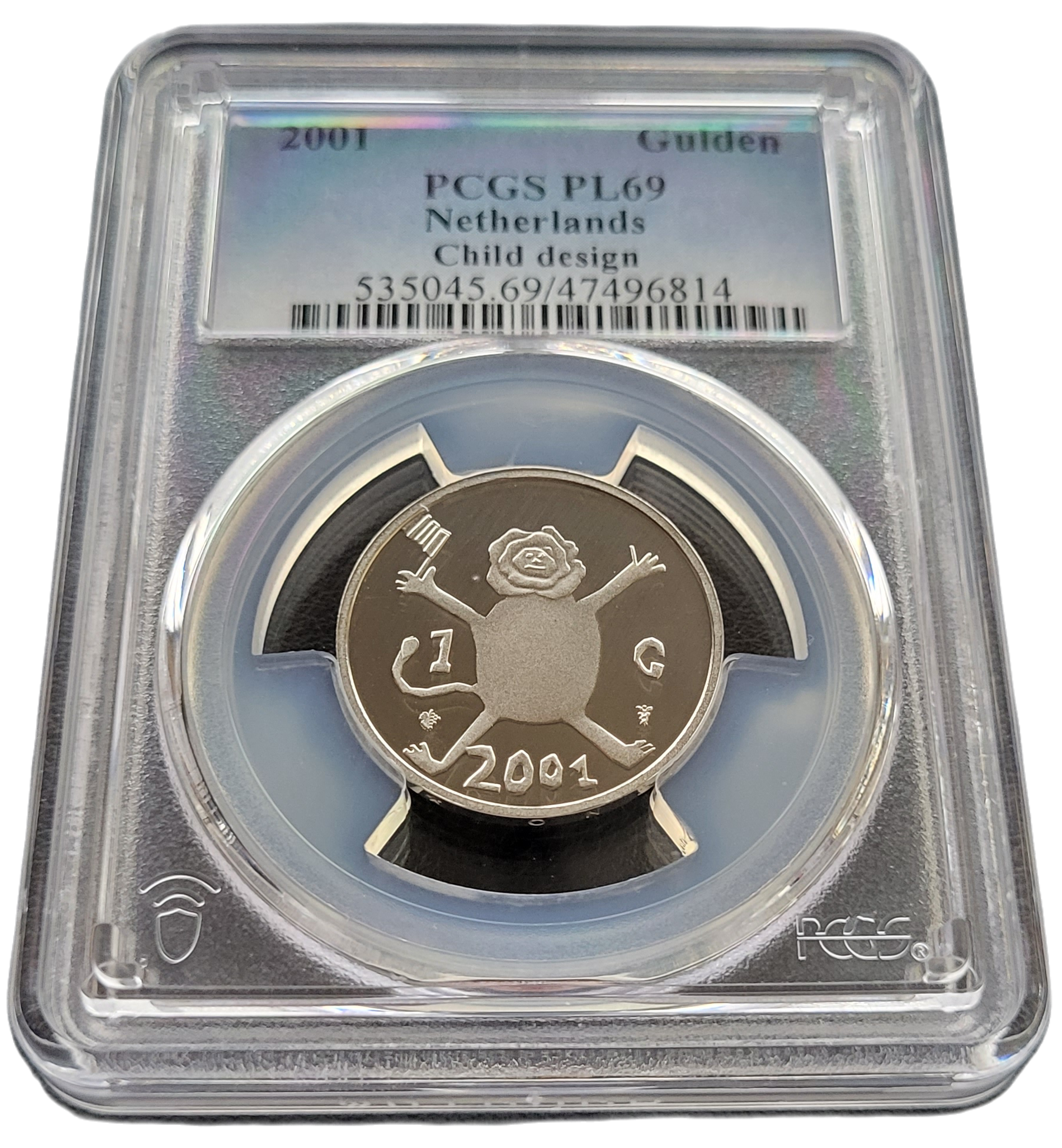 nikkelen 1 gulden 2001 Loeki -front nikkelen 1 gulden 2001 Loeki