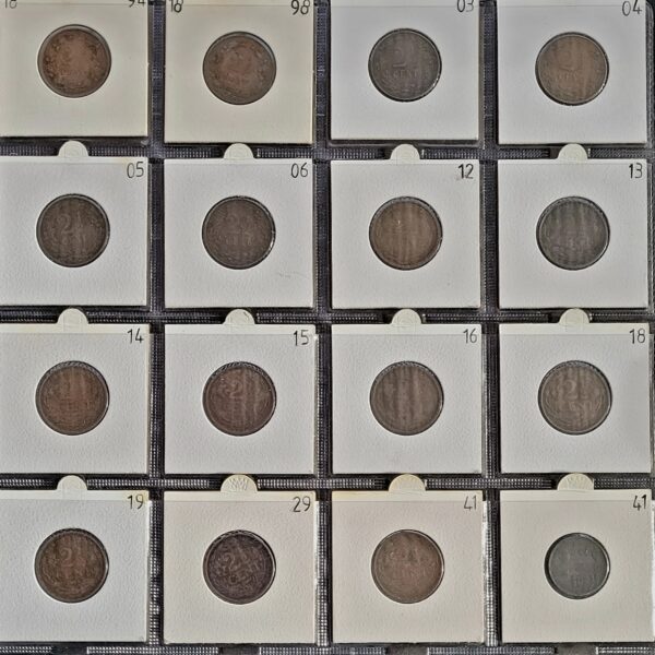 serie 2 1/2 centen 1894 t/m 1941