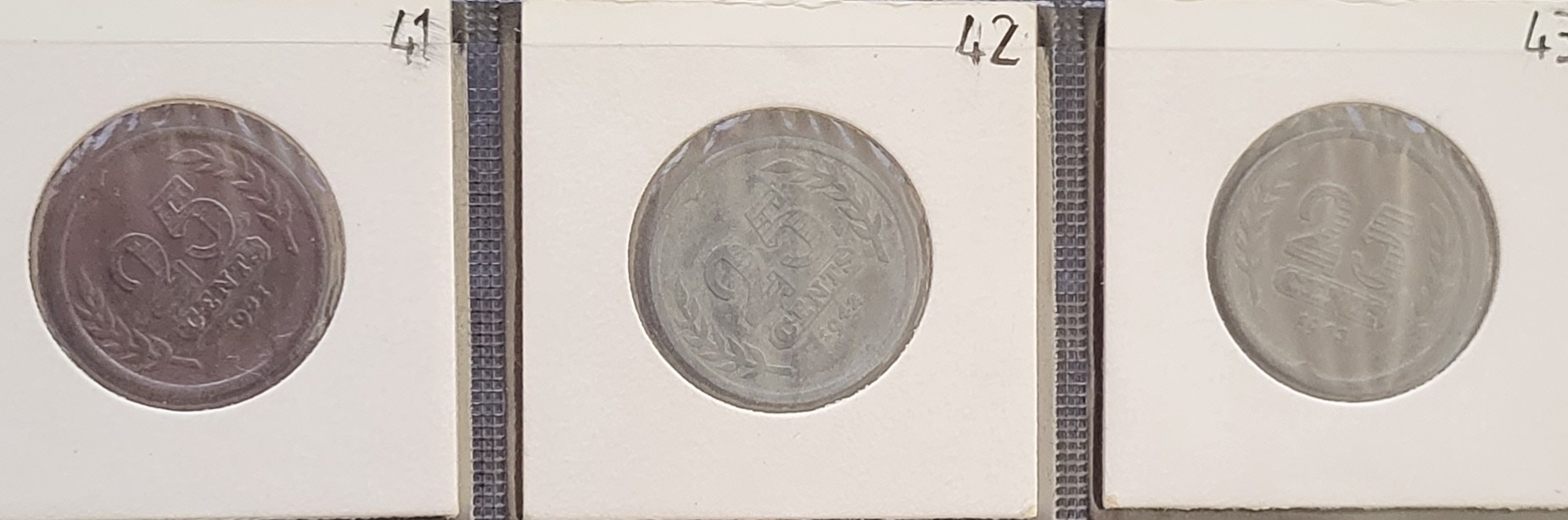 serie 25 cent 1911 tot en met1944 -2