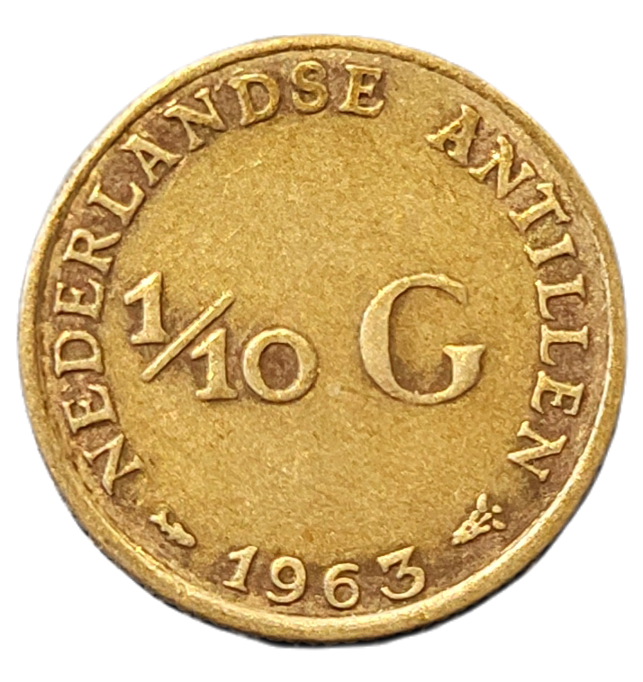 1 10 Gulden Wilhelmina -front 1/10 Gulden Wilhelmina