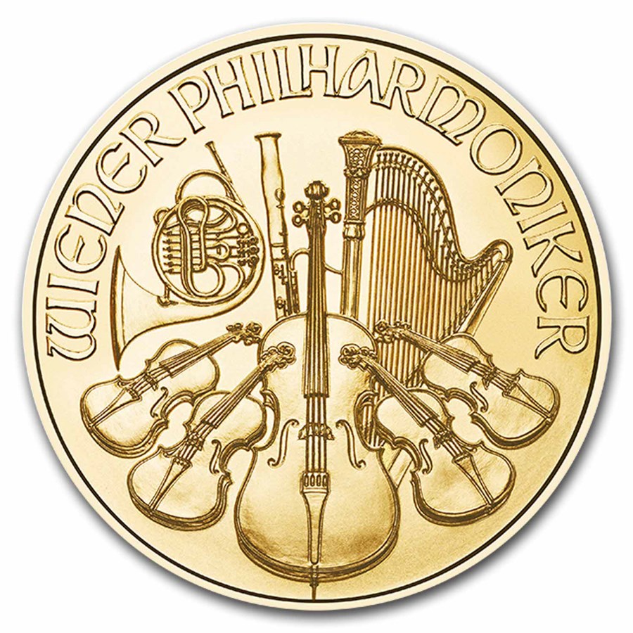 gouden wiener philharmoniker 1/10 oz 2025 gouden wiener philharmoniker 1/10 oz 2025