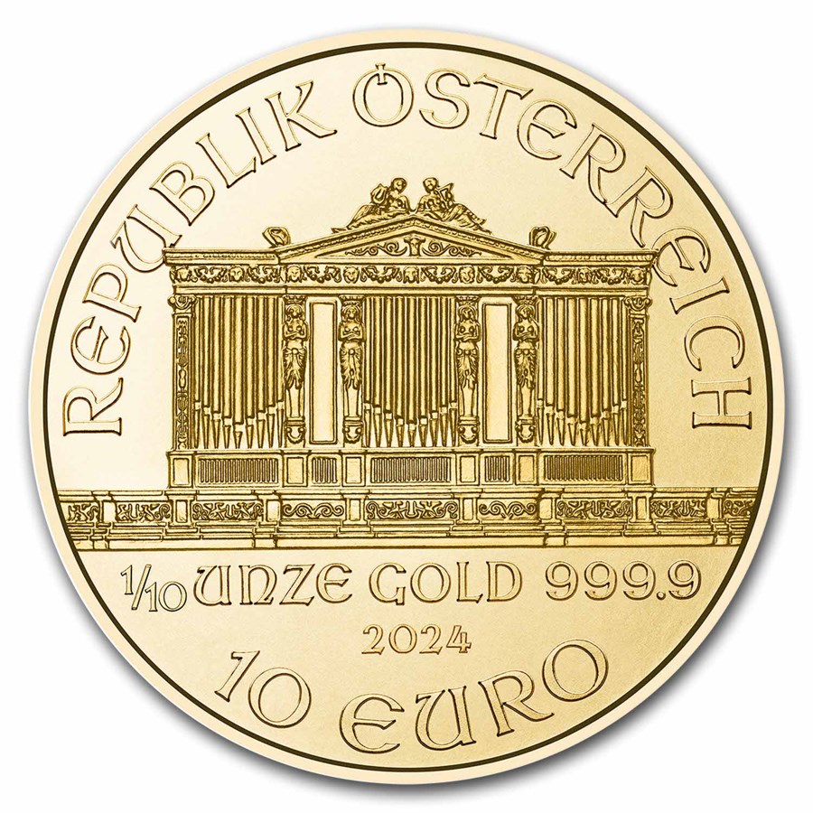 gouden wiener philharmoniker 1.10 oz 2024 -front