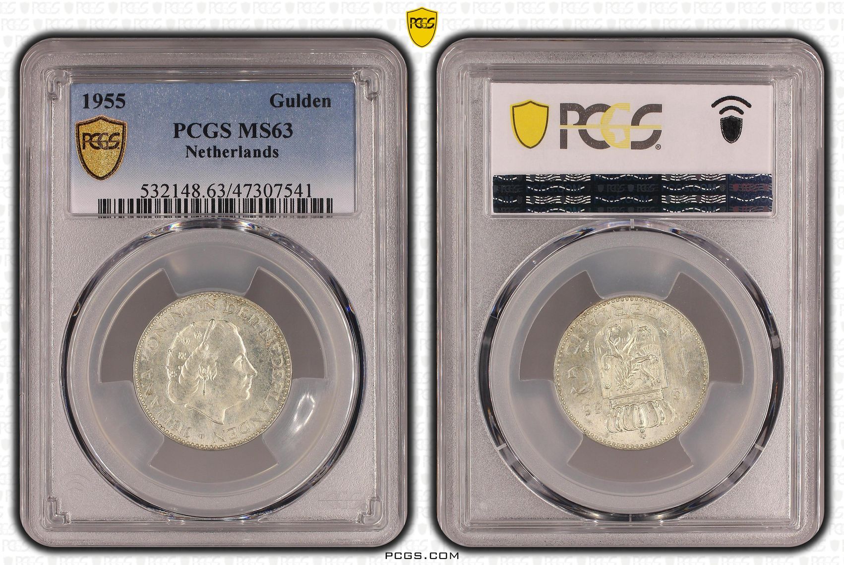 1 Gulden 1955 MS63 1 Gulden 1955 MS63