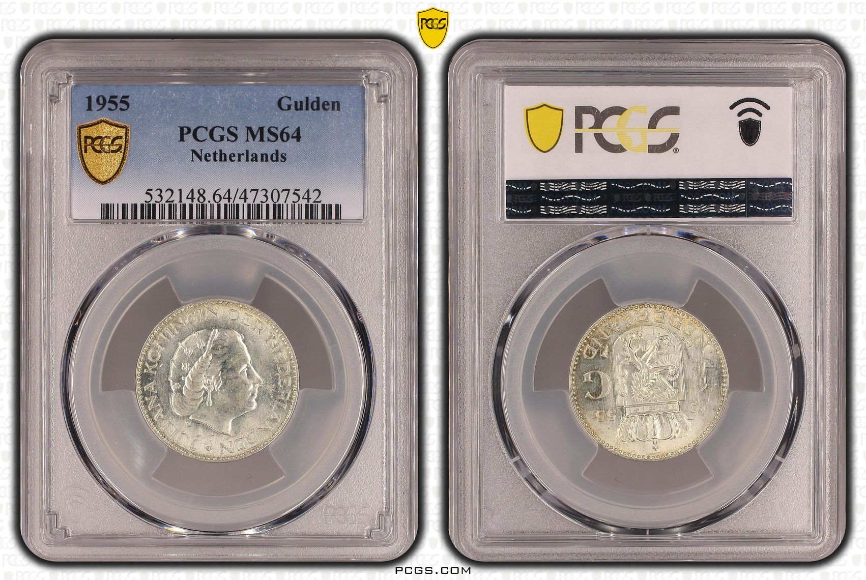 1 Gulden 1955 MS64 1 gulden 1955 MS64