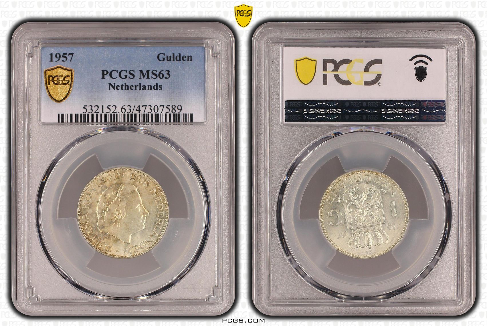 1 Gulden 1957 MS63 1 Gulden 1957 MS63