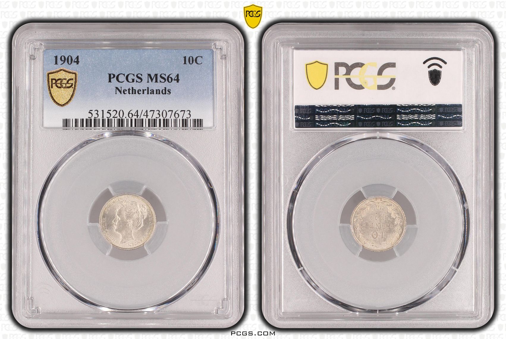 10 cent 1904 MS64 PCGS 10 cent 1904 MS64 PCGS