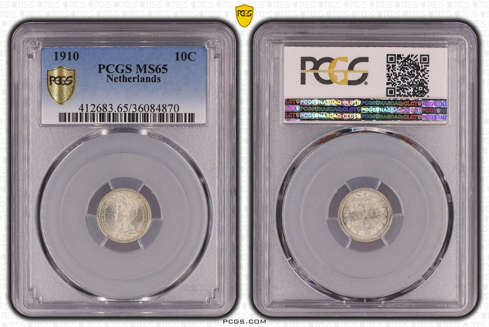 10 cent 1910 MS65 PCGS 10 cent 1910 MS65 PCGS