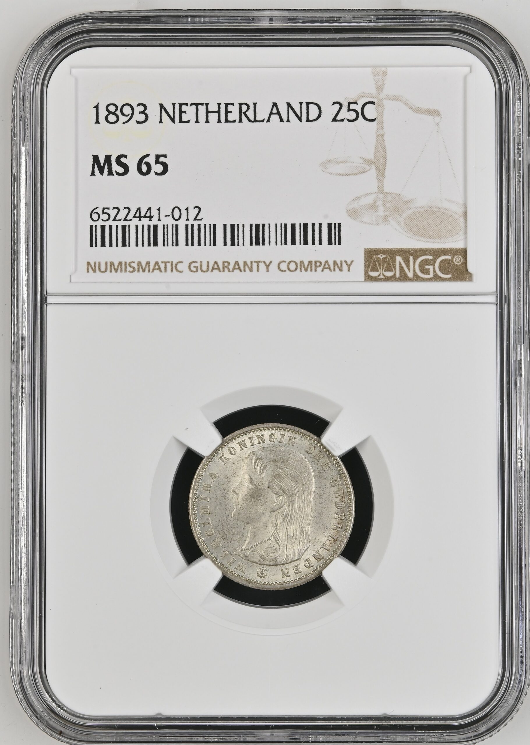 25 cent 1893 MS65 NGC 25 cent 1893 MS65 NGC
