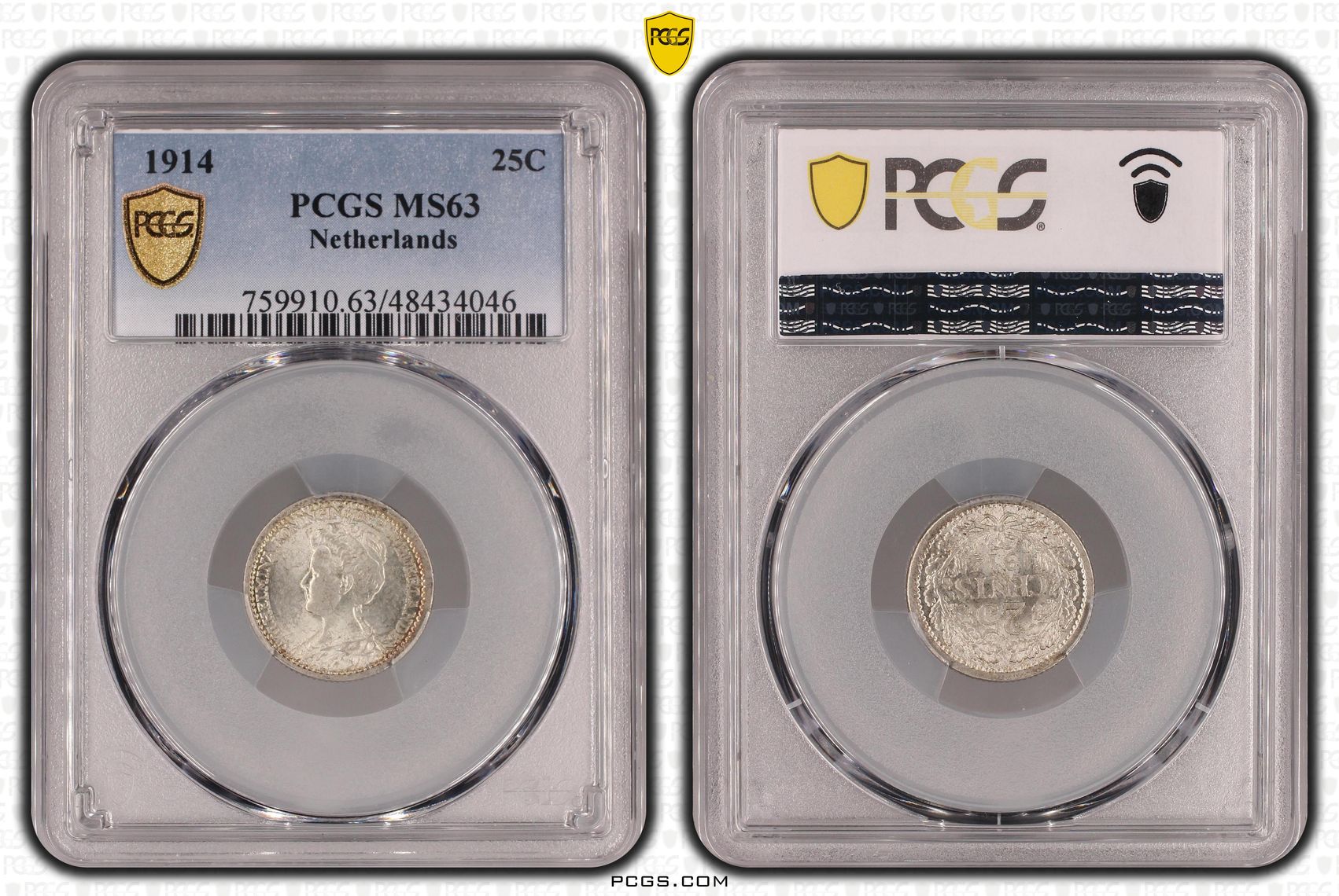 25 cent 1914 MS63 PCGS 25 cent 1914 MS63 PCGS