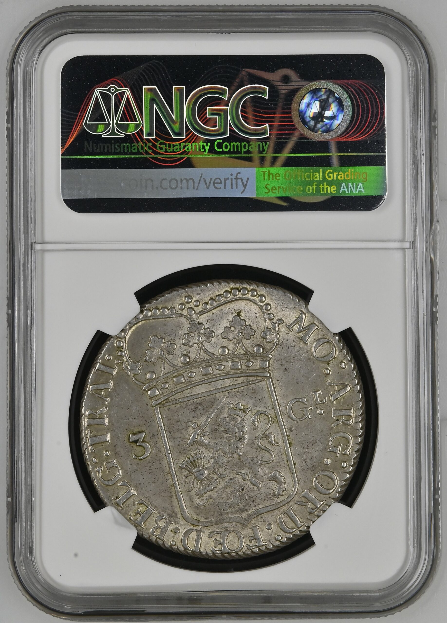 Utrecht 3 gulden 1794 MS63 NGC.1 Utrecht 3 gulden 1794 MS63 NGC