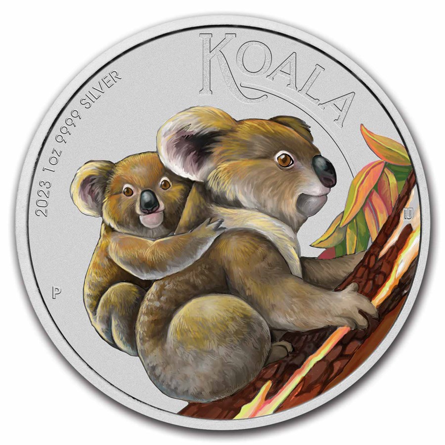 koala 1 oz 2023 colorized -front koala 1 oz 2023 colorized
