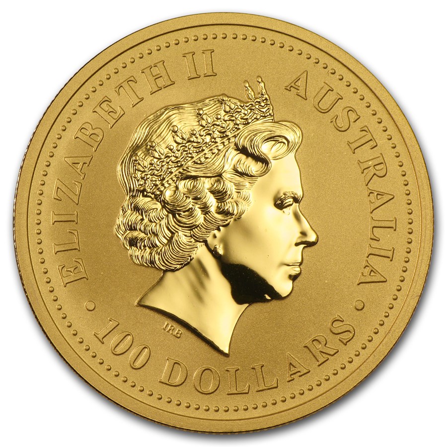 lunar I year of the dragon 1 oz 2000 -back