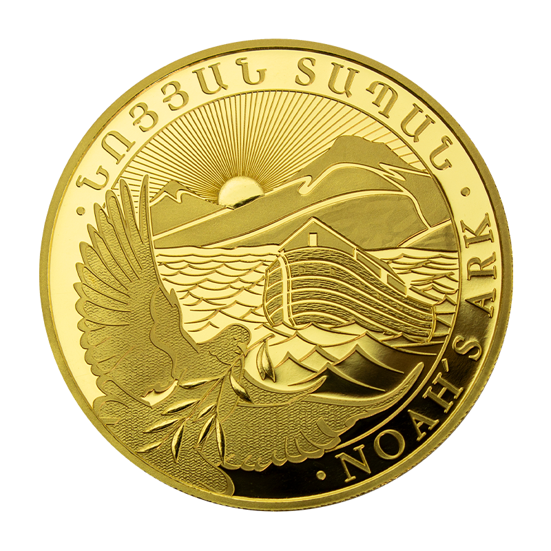 noah arc 1 oz goud 2024 -front gouden noah ark 1 oz 2024