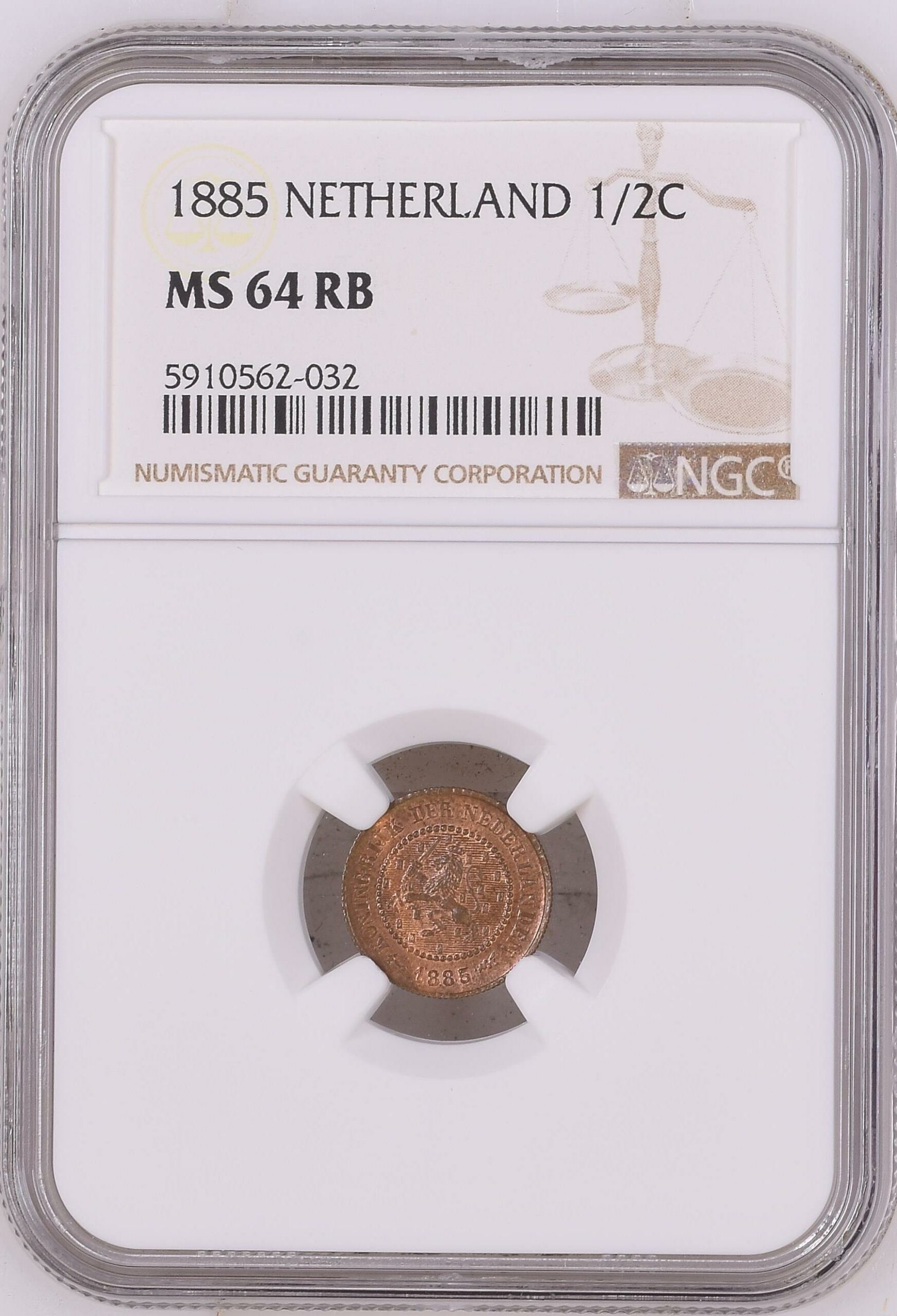 0.5 cent 1885 MS64 red brown ngc 1/2 cent cent 1885 MS64 RB (red brown) ngc